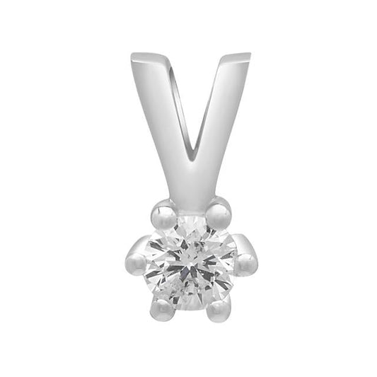 SIERSBØL 14kt. Afrodite hvg. vedhæng m. 0.15ct WSI - Urma.dk