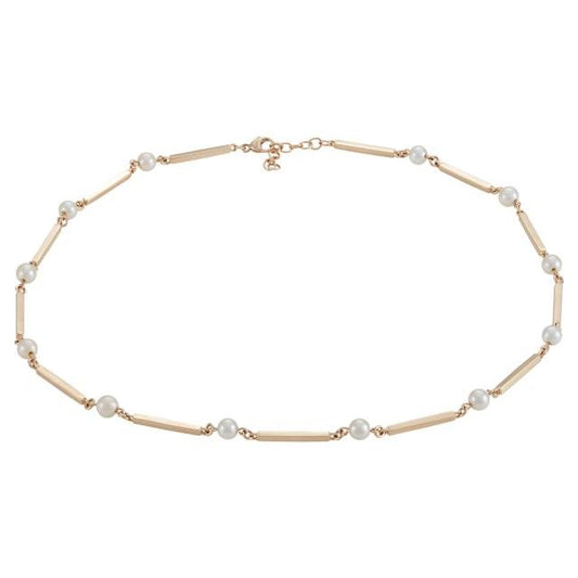 SIERSBØL 14kt. pind & perle(FWP)collier 42+3 poli - Urma.dk