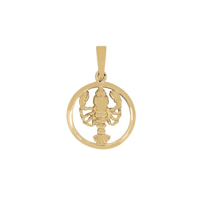 SIERSBØL 14kt. vedhæng KREBSEN 12mm - Urma.dk