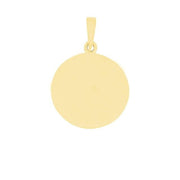 SIERSBØL 14kt. vedhæng rund plade 16mm - Urma.dk