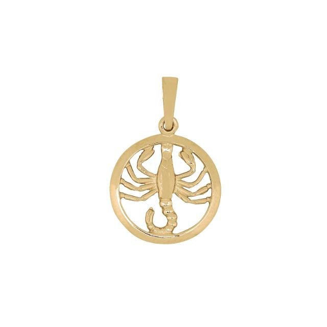 SIERSBØL 14kt. vedhæng SKORPIONEN 12mm - Urma.dk