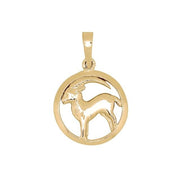 SIERSBØL 14kt. vedhæng STENBUKKEN 15mm - Urma.dk