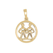 SIERSBØL 14kt. vedhæng TVILLING 15mm - Urma.dk