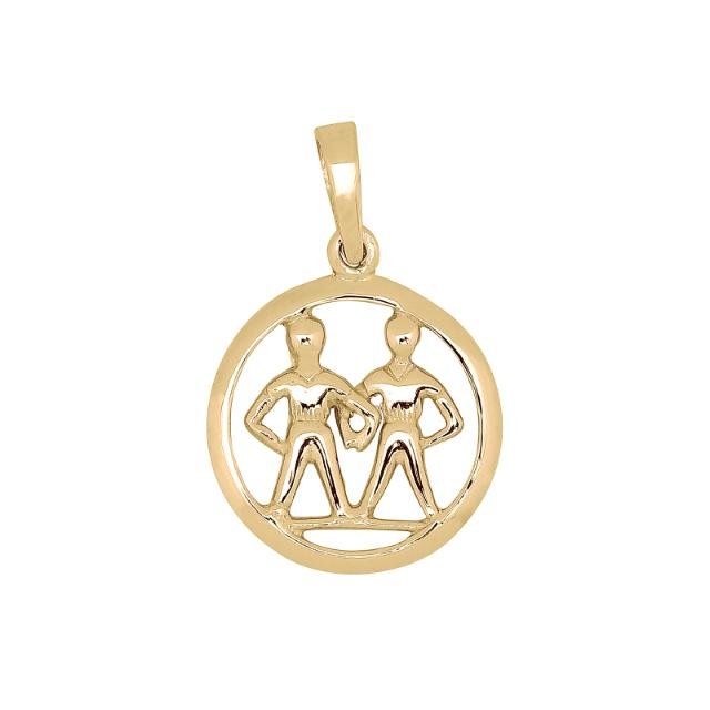 SIERSBØL 14kt. vedhæng TVILLING 15mm - Urma.dk