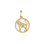 SIERSBØL 14kt. vedhæng TYREN 12mm - Urma.dk