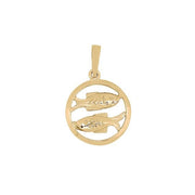 SIERSBØL 8kt. vedhæng FISKEN 12mm - Urma.dk