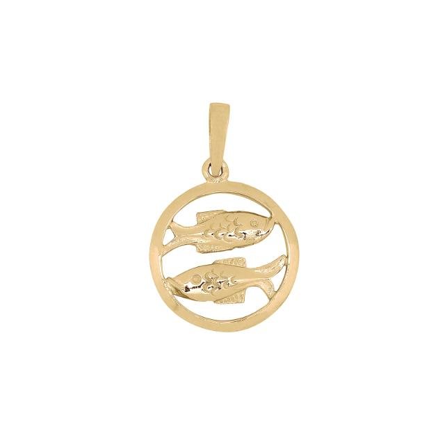 SIERSBØL 8kt. vedhæng FISKEN 12mm - Urma.dk