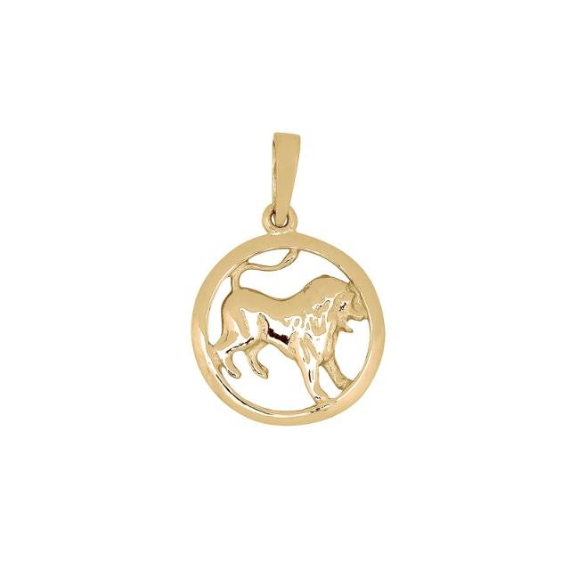 SIERSBØL 8kt. vedhæng LØVEN 12mm - Urma.dk