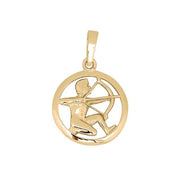 SIERSBØL 8kt. vedhæng SKYTTEN 15mm - Urma.dk