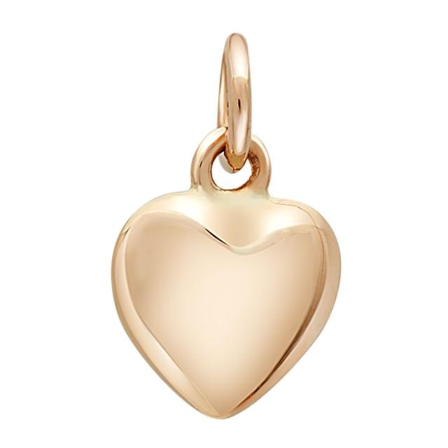 SIERSBØL forg. sølv vedhæng/charm hjerte 8x9mm - Urma.dk