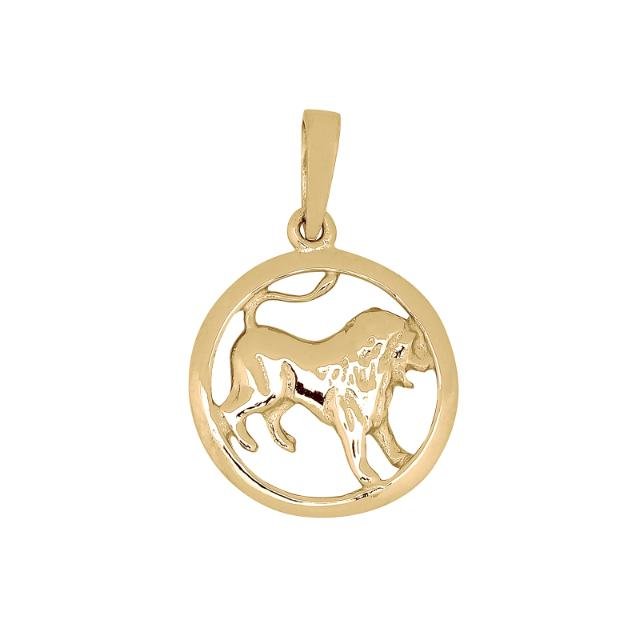 SIERSBØL forgyldt sølv vedhæng LØVEN 15mm - Urma.dk