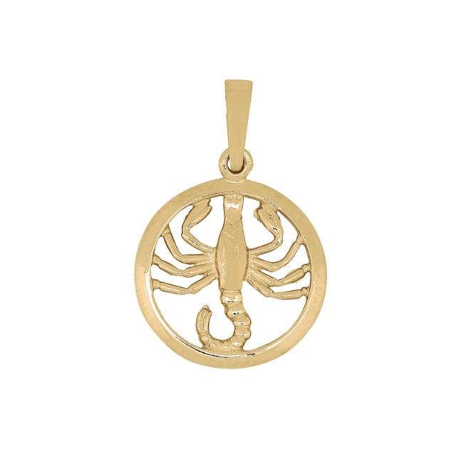 SIERSBØL forgyldt sølv vedhæng SKORPIONEN 15mm - Urma.dk