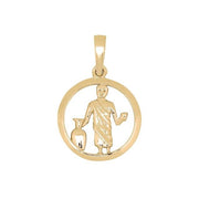 SIERSBØL forgyldt sølv vedhæng VANDMANDEN 15mm - Urma.dk