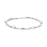 SIERSBØL Rhod. sølv banan&perle(FVP)armb.16,5+2 - Urma.dk