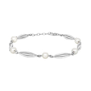 SIERSBØL Rhod. sølv bur&perle(FVP)armbånd 17,7+2 - Urma.dk