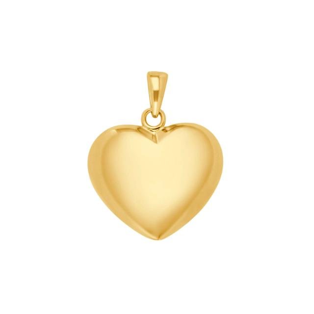 SIERSBØL sølv forg. vedhæng hjerte 18mm - Urma.dk