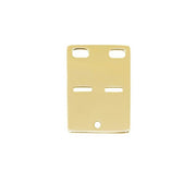 SIERSBØL sølv forgyldt kadaverskilt 20x14mm - Urma.dk