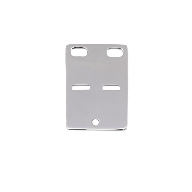 SIERSBØL sølv rhod. kadaverskilt 20x14mm - Urma.dk