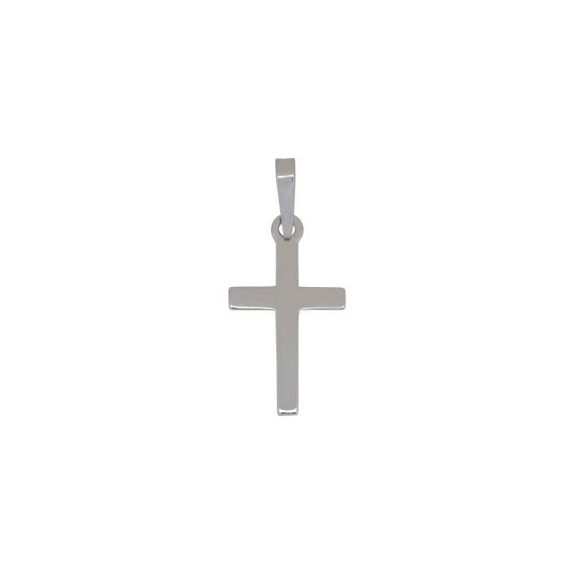SIERSBØL sølv rhod. vedhæng kors 23mm - Urma.dk