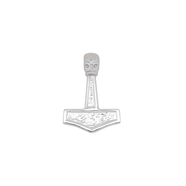 SIERSBØL sølv rhod. vedhæng Thors hammer 24mm - Urma.dk