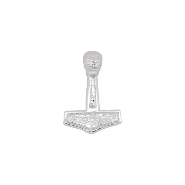 SIERSBØL sølv rhod. vedhæng Thors hammer 31mm - Urma.dk