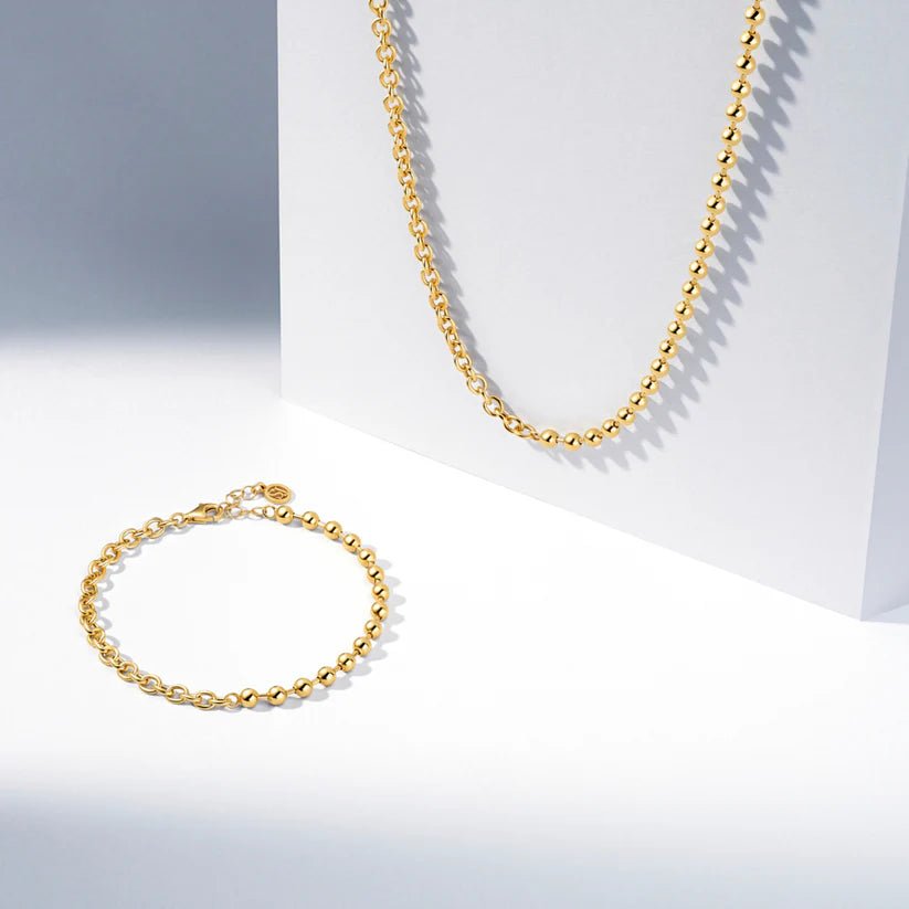 Sif 18 karat forgyldt sterling sølv Armbånd Bormio SJ - B2599 - YG - Urma.dk