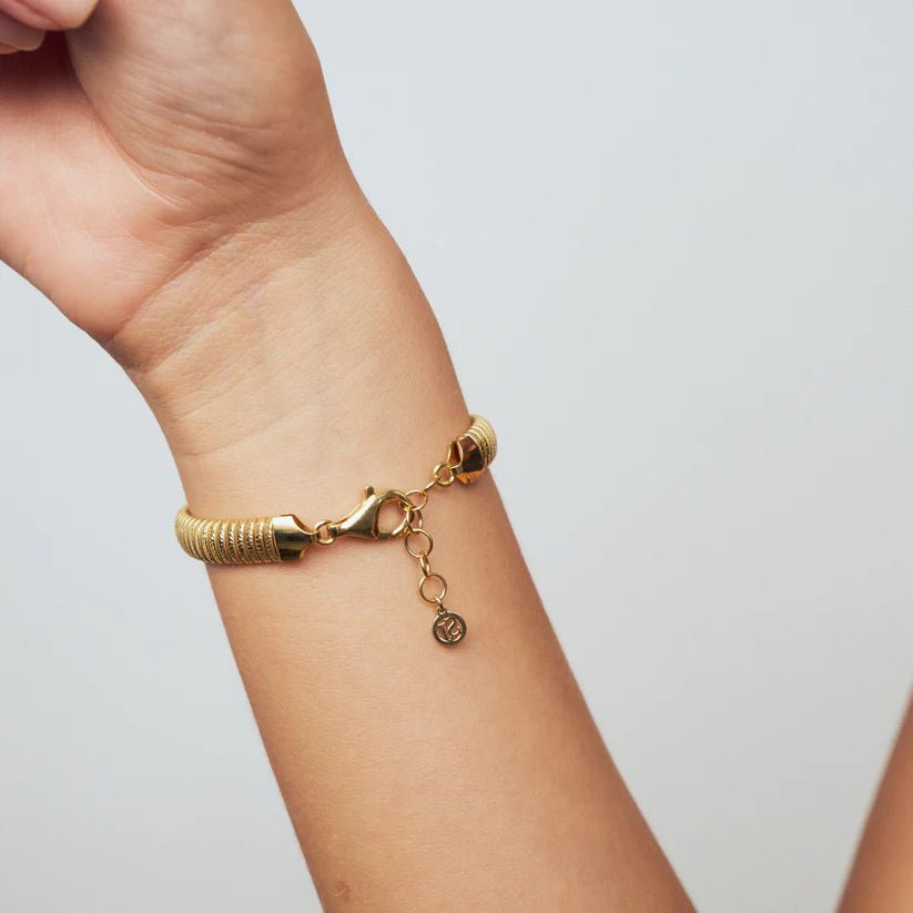 Sif 18 karat forgyldt sterling sølv Armbånd Riva SJ - B2750 - YG - Urma.dk