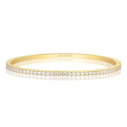 Sif 18 karat forgyldt sterling sølv Bangle Ellisse Medium SJ - BG2344 - CZ - YG - Urma.dk