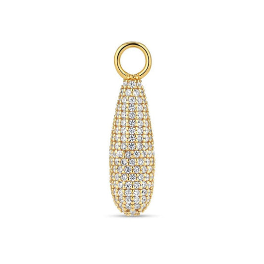 Sif 18 karat forgyldt sterling sølv Charm Goccia SJ - CH2487 - CZ - YG - Urma.dk