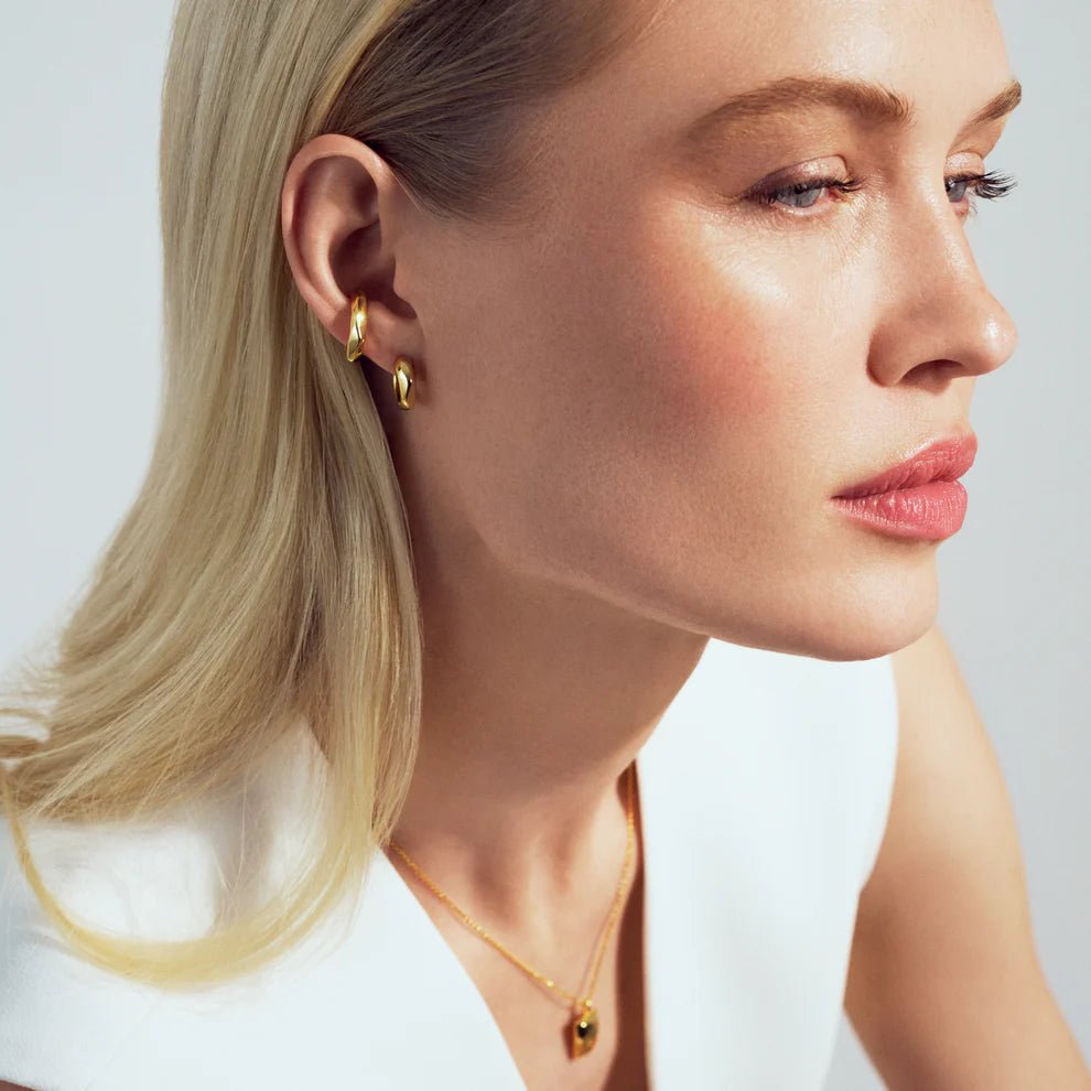 Sif 18 karat forgyldt sterling sølv Ear cuff Roccia SJ - E2726 - YG - Urma.dk