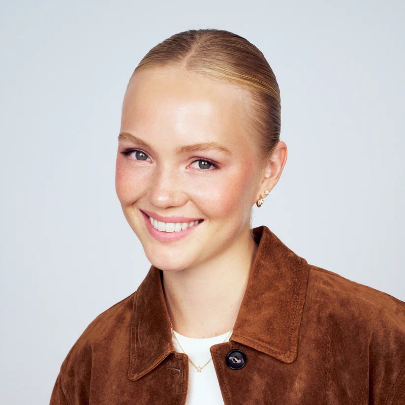 Sif 18 karat forgyldt sterling sølv Halskæde Astri SJ - N2706 - CZ - YG - Urma.dk