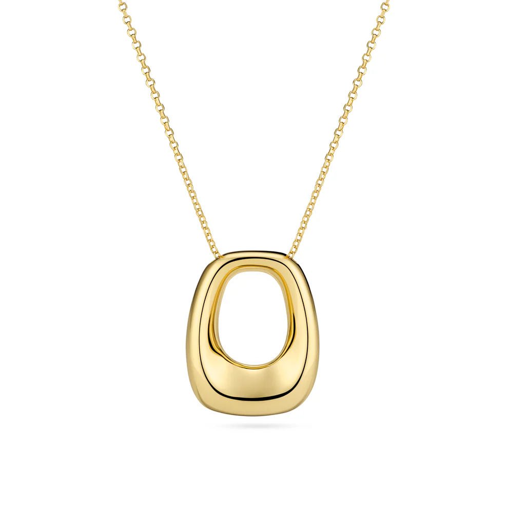 Sif 18 karat forgyldt sterling sølv Halskæde Borsa Pianura Grande SJ - N2621 - YG - Urma.dk