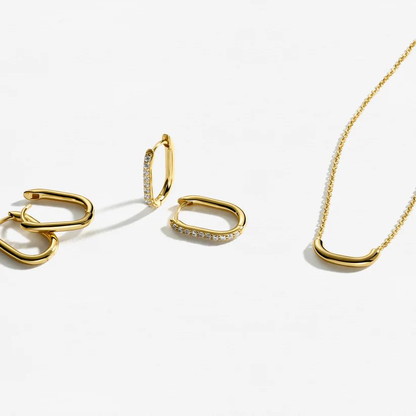 Sif 18 karat forgyldt sterling sølv Halskæde Capriana Pianura SJ - N2600 - YG - Urma.dk