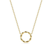 Sif 18 karat forgyldt sterling sølv Halskæde Gocciolina Creolo SJ - N2627 - YG - Urma.dk