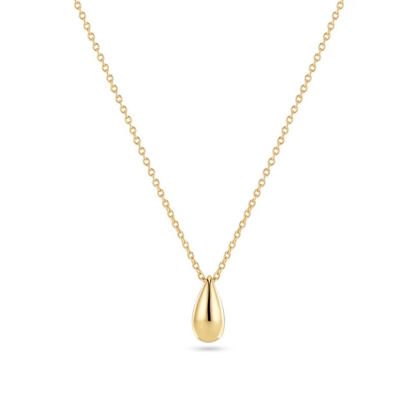 Sif 18 karat forgyldt sterling sølv Halskæde Gocciolina Piccolo SJ - N2720 - YG - Urma.dk