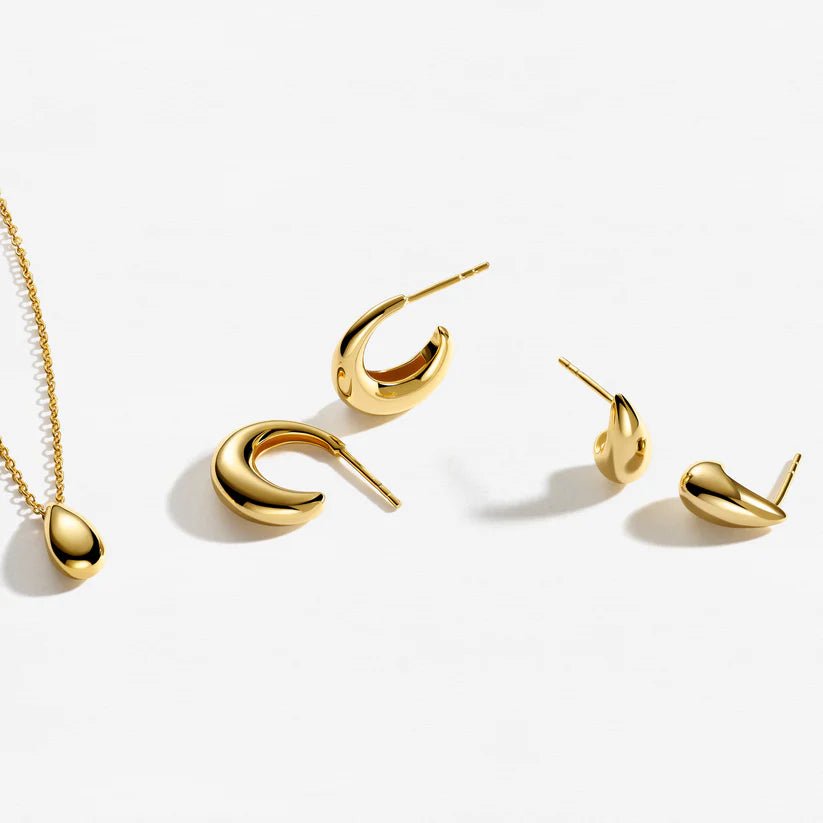 Sif 18 karat forgyldt sterling sølv Halskæde Gocciolina Piccolo SJ - N2720 - YG - Urma.dk