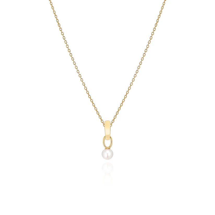 Sif 18 karat forgyldt sterling sølv Halskæde Lock Charm SJ - LOCKCHARMNECKL - YG - Urma.dk