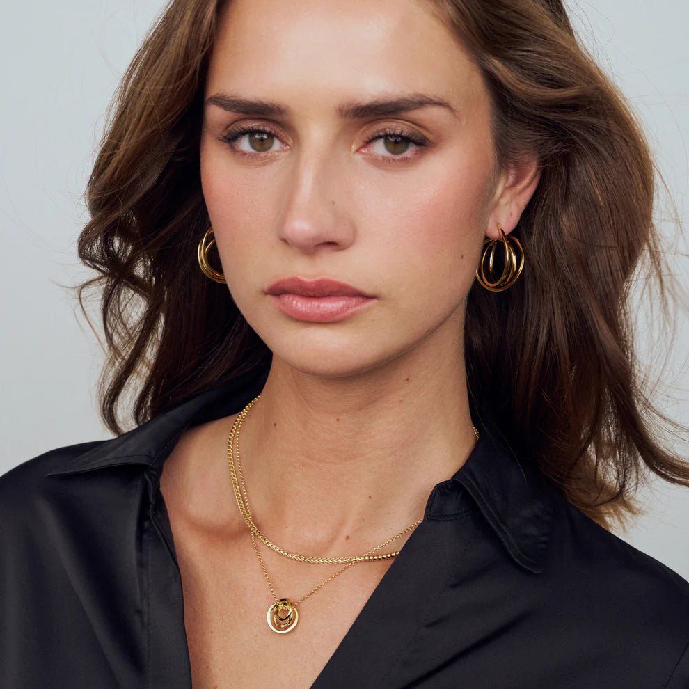 Sif 18 karat forgyldt sterling sølv Halskæde Muro SJ - N2754 - YG - Urma.dk