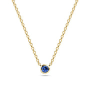 Sif 18 karat forgyldt sterling sølv Halskæde Sarzana Uno Creolo SJ - N2632 - BL - YG - Urma.dk