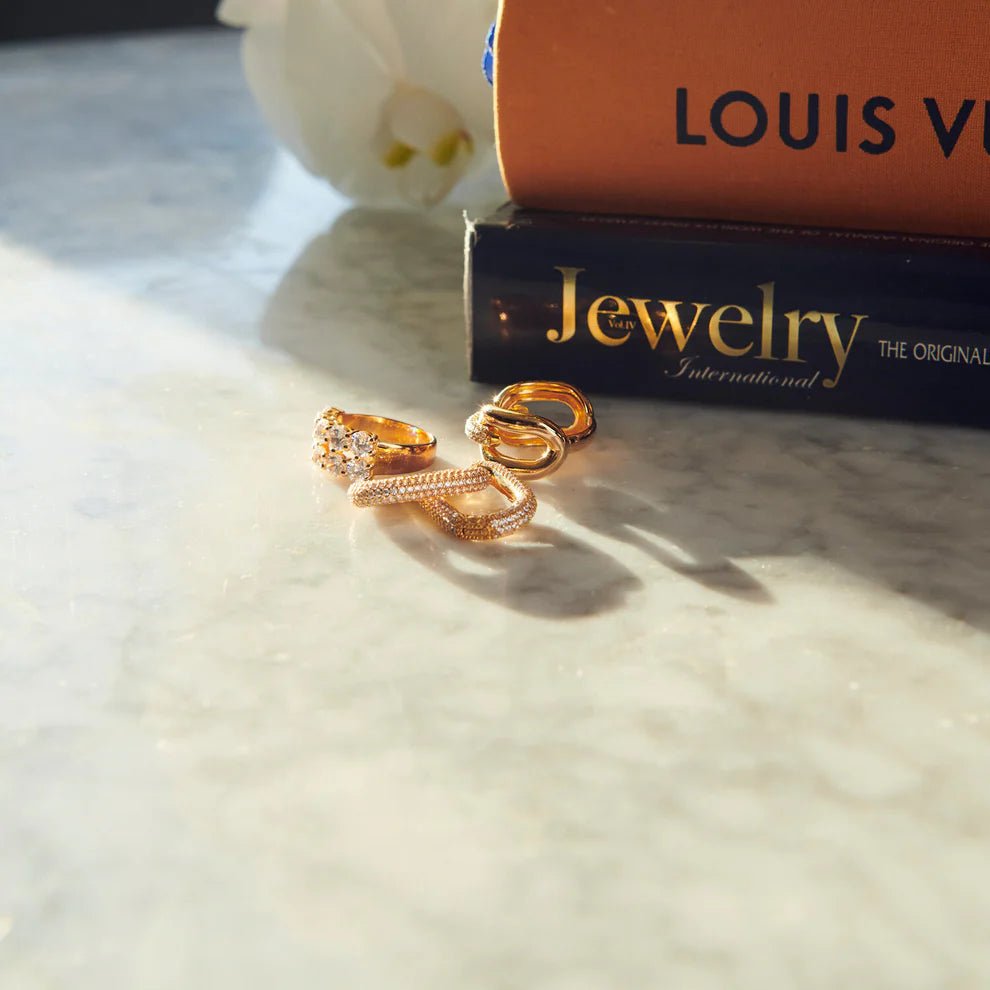 Sif 18 karat forgyldt sterling sølv Øreringe Capri Medio SJ - E62011 - CZ - SG - Urma.dk