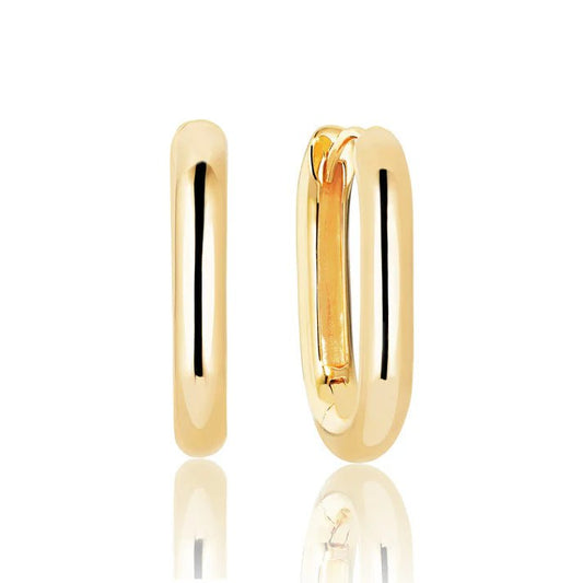 Sif 18 karat forgyldt sterling sølv Øreringe Capri Piccolo Pianura SJ - E62008 - SG - Urma.dk