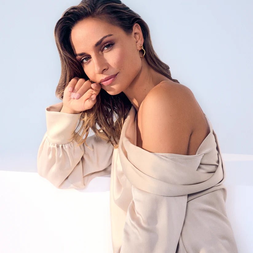 Sif 18 karat Forgyldt sterling sølv Øreringe Ellera Waves X - Grande SJ - E3879 - XCZ - YG - Urma.dk