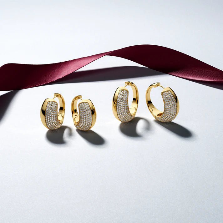 Sif 18 karat forgyldt sterling sølv Øreringe Fasano Piccolo SJ - E2487 - CZ - YG - Urma.dk