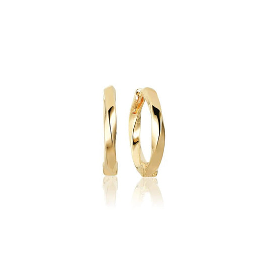 Sif 18 karat forgyldt sterling sølv Øreringe Ferrara Pianura SJ - E12109 - SG - Urma.dk