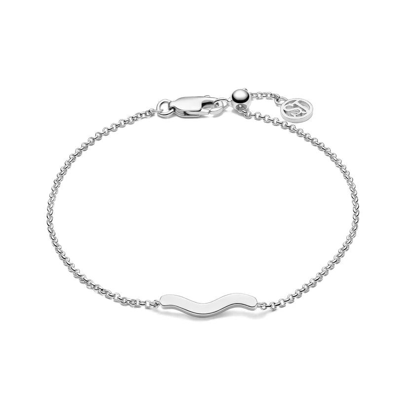 Sif 925 sterling sølv Armbånd Ellera Waves Pianura SJ - B3859 - Urma.dk
