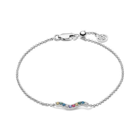Sif 925 sterling sølv Armbånd Ellera Waves SJ - B3859 - XCZ - Urma.dk