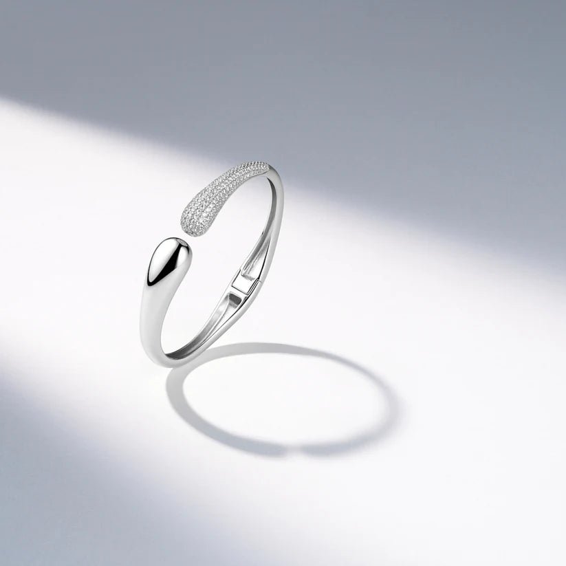 Sif 925 sterling sølv Bangle Goccia SJ - BG2581 - CZ - Urma.dk