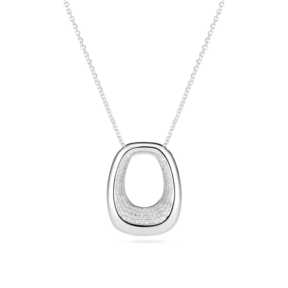 Sif 925 sterling sølv Halskæde Borsa Grande SJ - N2621 - CZ - Urma.dk