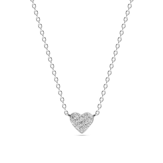 Sif 925 Sterling sølv Halskæde Cuore SJ - N2705 - CZ - Urma.dk