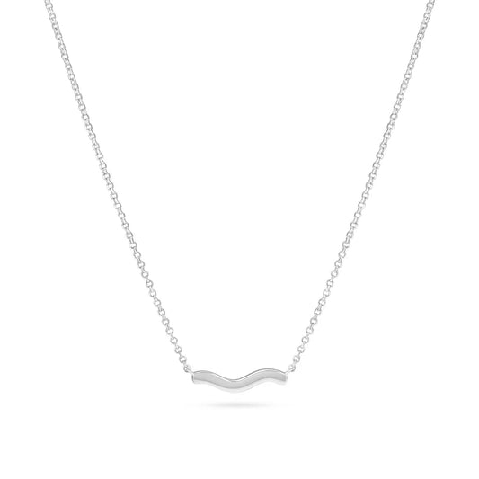 Sif 925 sterling sølv Halskæde Ellera Waves Pianura SJ - N3859 - Urma.dk
